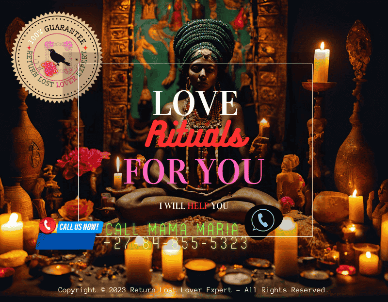 A Voodoo altar adorned with candles, offerings, and a statue of Erzulie Freda, the Loa of love