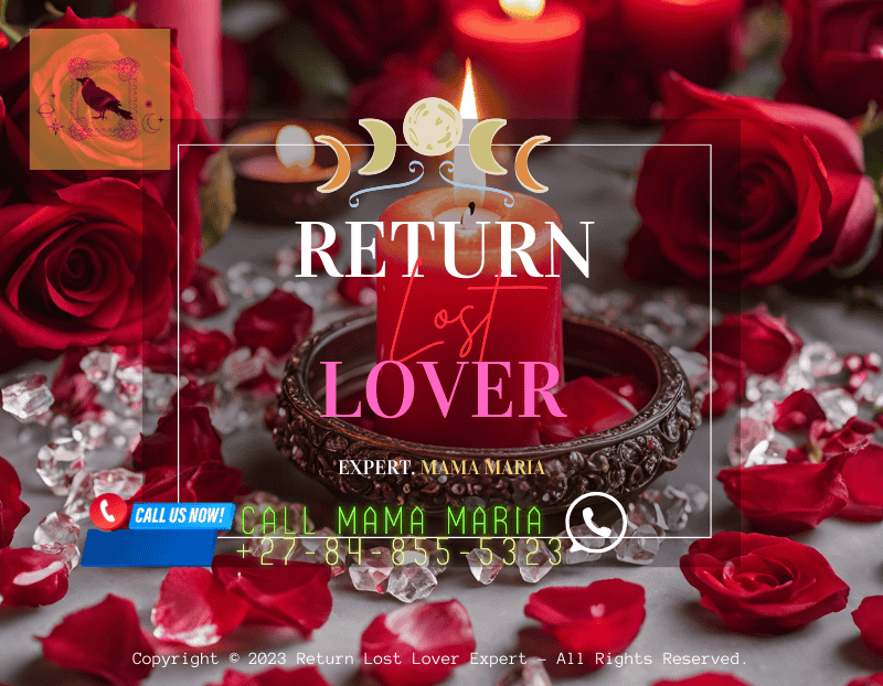 A glowing red candle surrounded by roses and crystals, set up for a love spell ritual. (2)