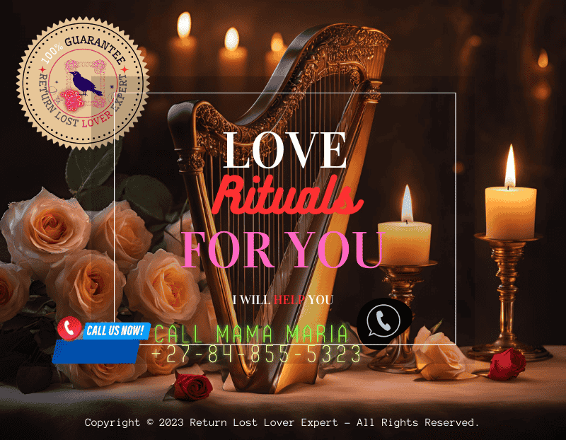 A harp glowing under candlelight, symbolizing romantic and divine energy in love magic. (1)