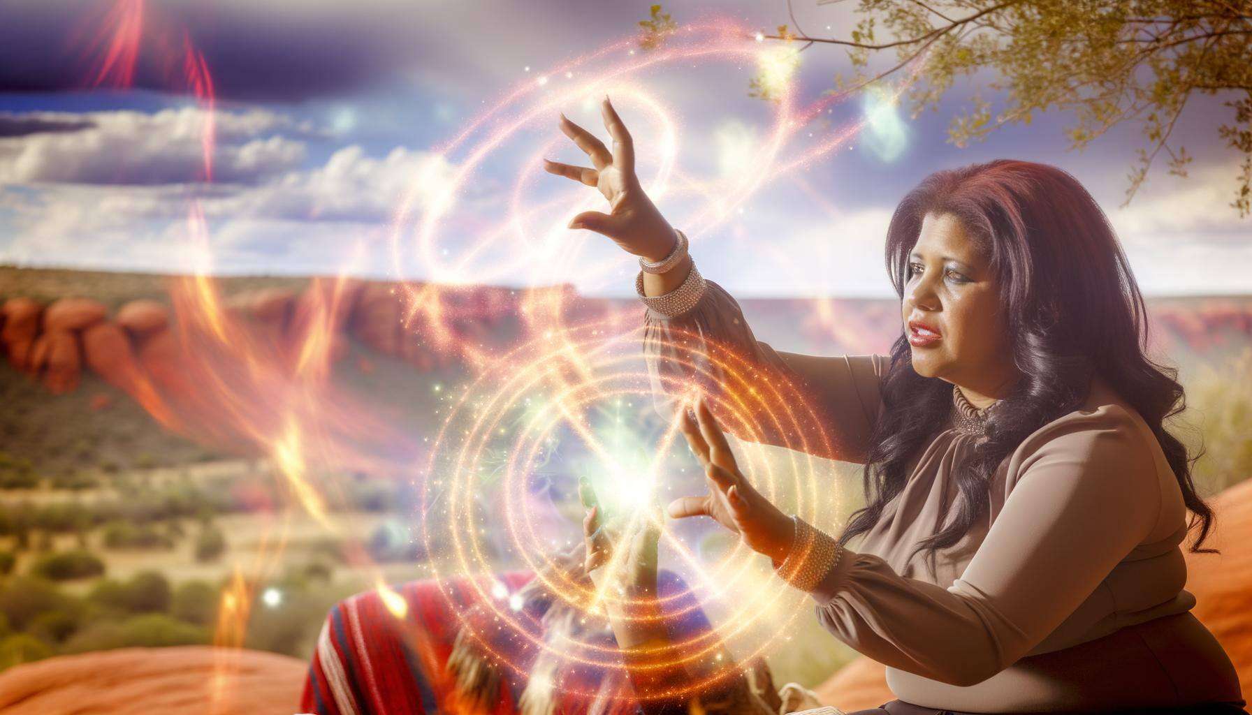 An image of a love spells caster in Limpopo, utilizing the energy of the universe to manifest desires of the heart, align intentions with the energy