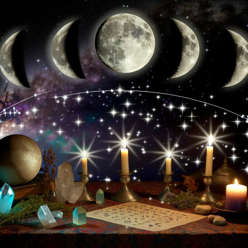 love spell with the phases of the moon and astrological timing