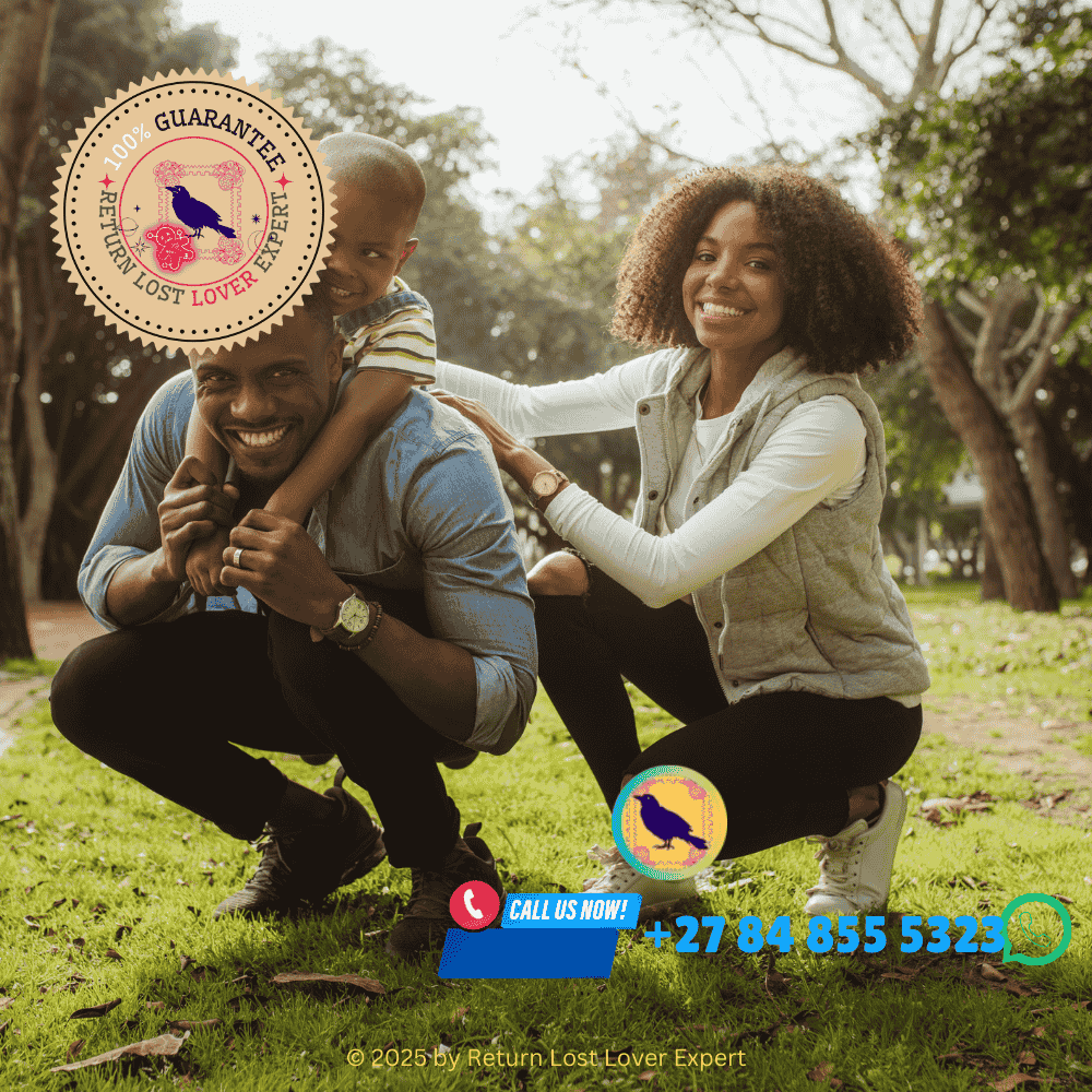 Happy couple reunited after a powerful love spell by an experienced spiritual healer.