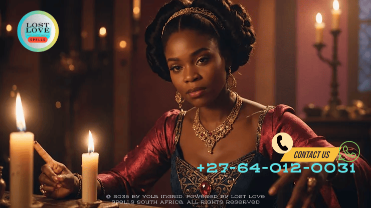 South African spell caster preparing a muthi ritual to bring back a lost lover.